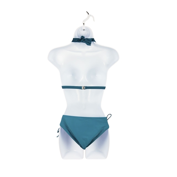 Molybell Teal Halter Push Up Bikini Set Size Small - Picture 2 of 6